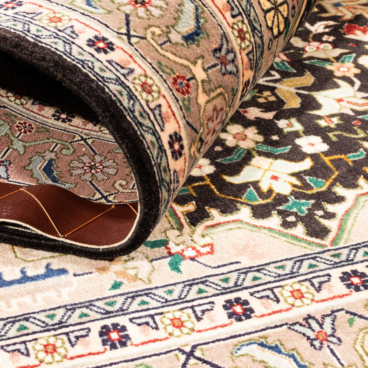 Tapis persan - Nomadic - 146 x 100 cm - bleu foncé