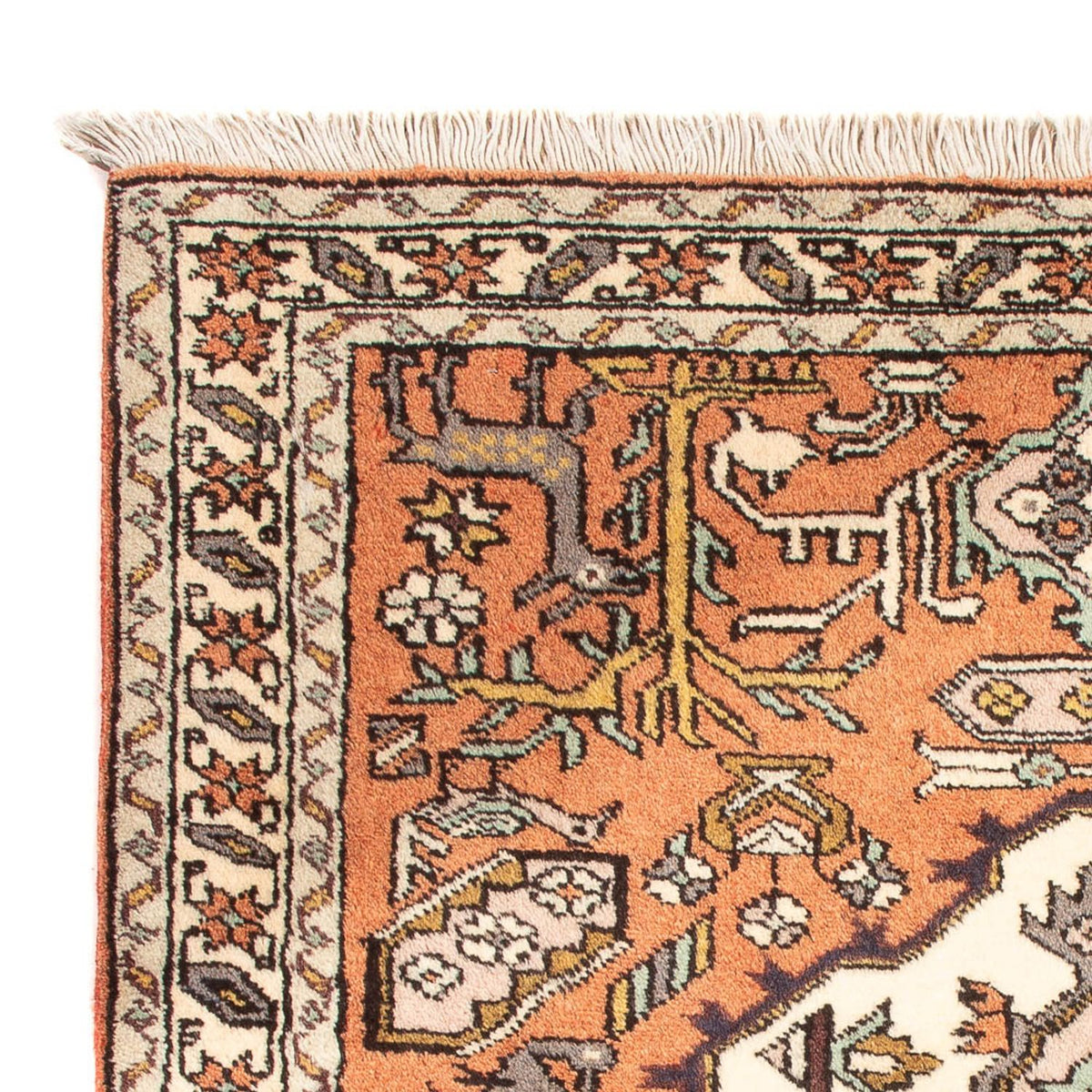 Tapis persan - Nomadic - 89 x 71 cm - orange