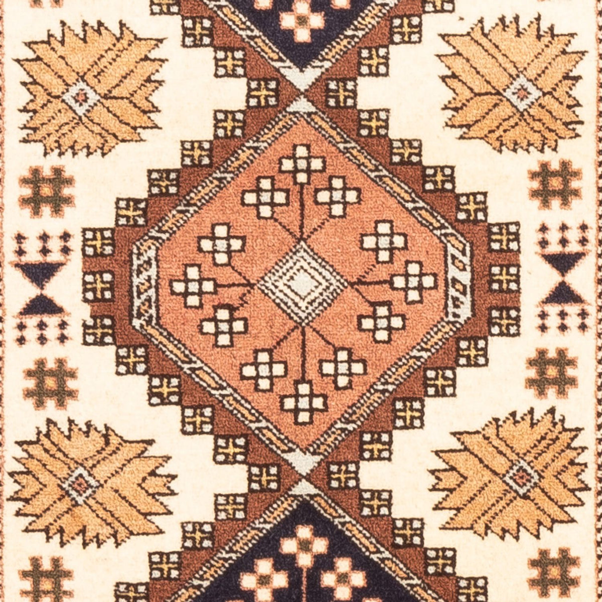 Tapis persan - Nomadic - 148 x 80 cm - crème