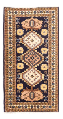 Tapis persan - Nomadic - 145 x 80 cm - bleu foncé