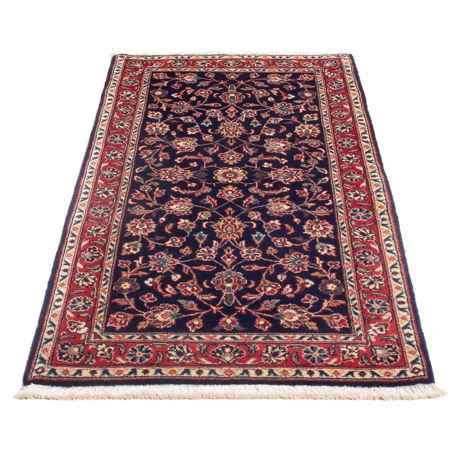 Tapis persan - Keshan - 140 x 70 cm - bleu