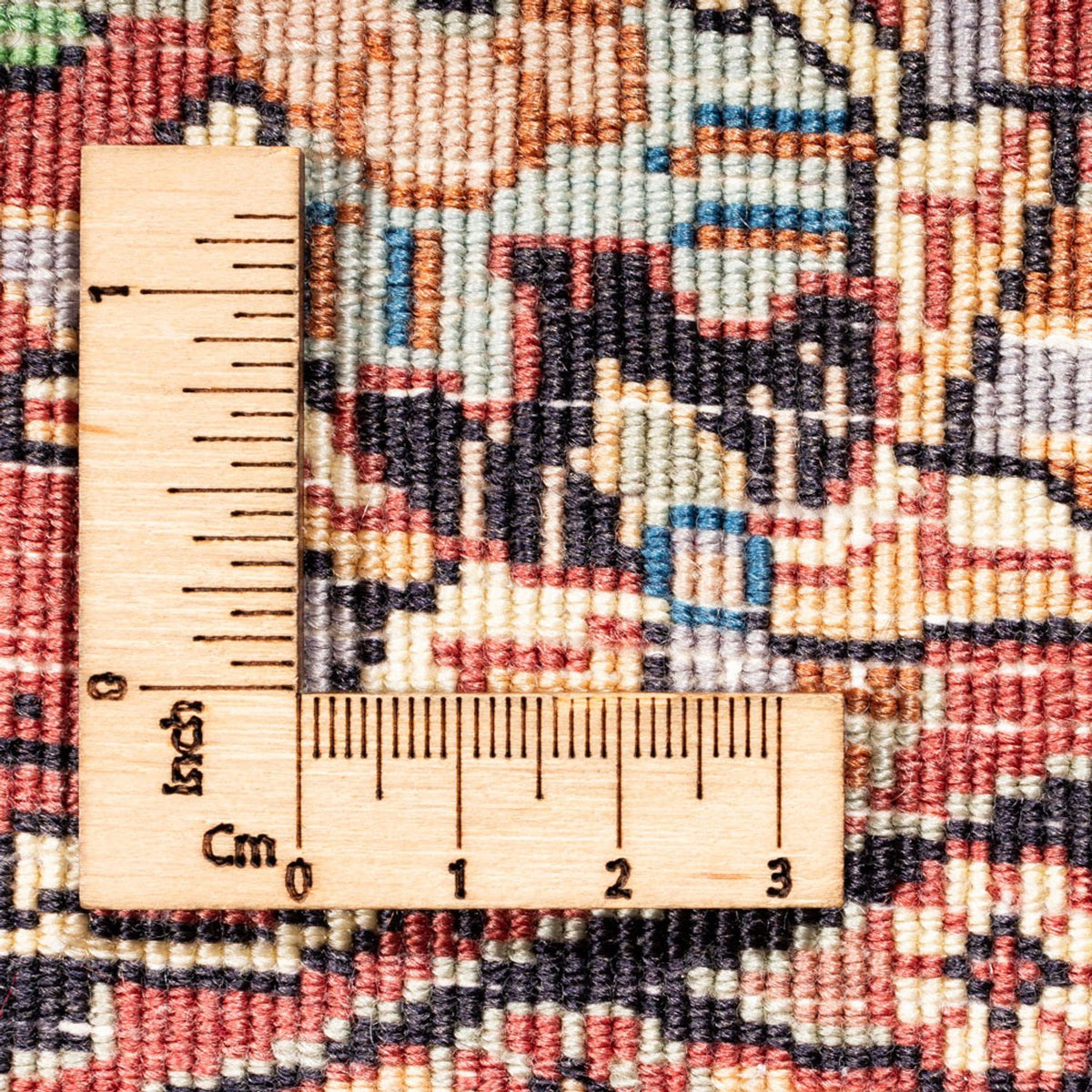 Tapis persan - Bidjar ronde  - 100 x 100 cm - crème