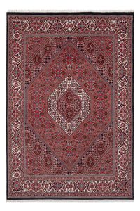 Tapis persan - Bidjar - 207 x 142 cm - rouge foncé