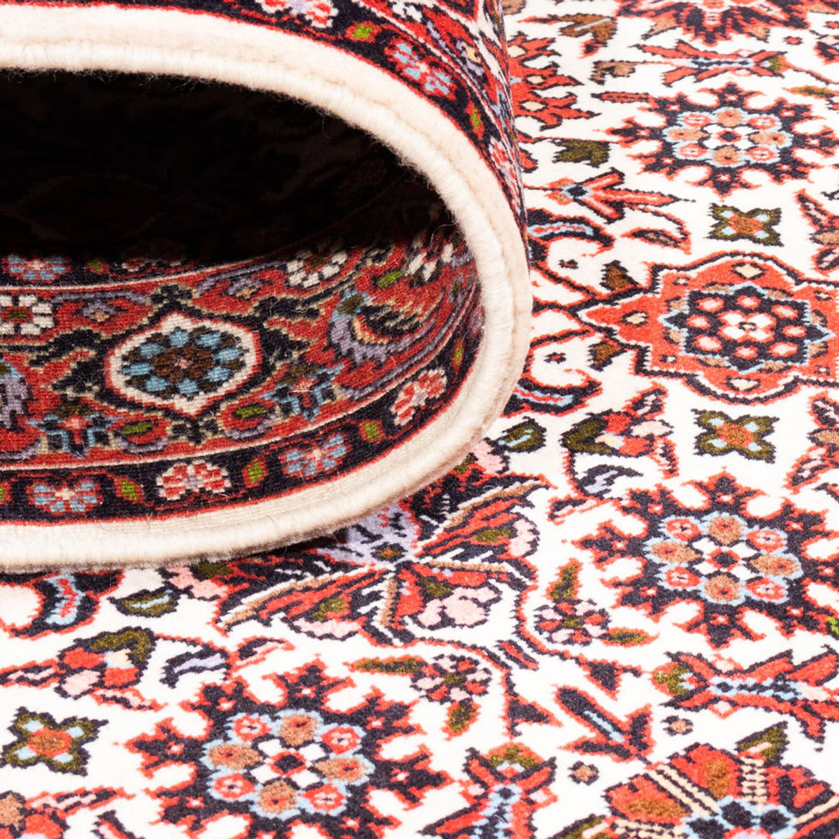 Tapis de couloir Tapis persan - Bidjar - 190 x 106 cm - crème