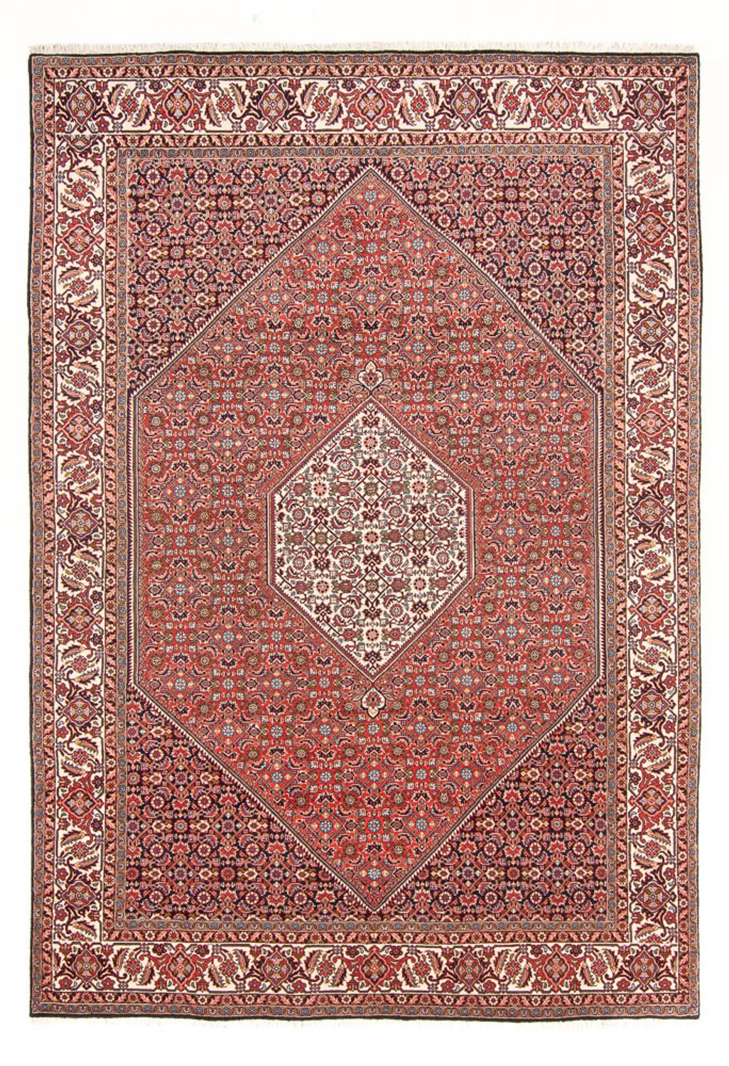 Tapis persan - Bidjar - 291 x 194 cm - rouge