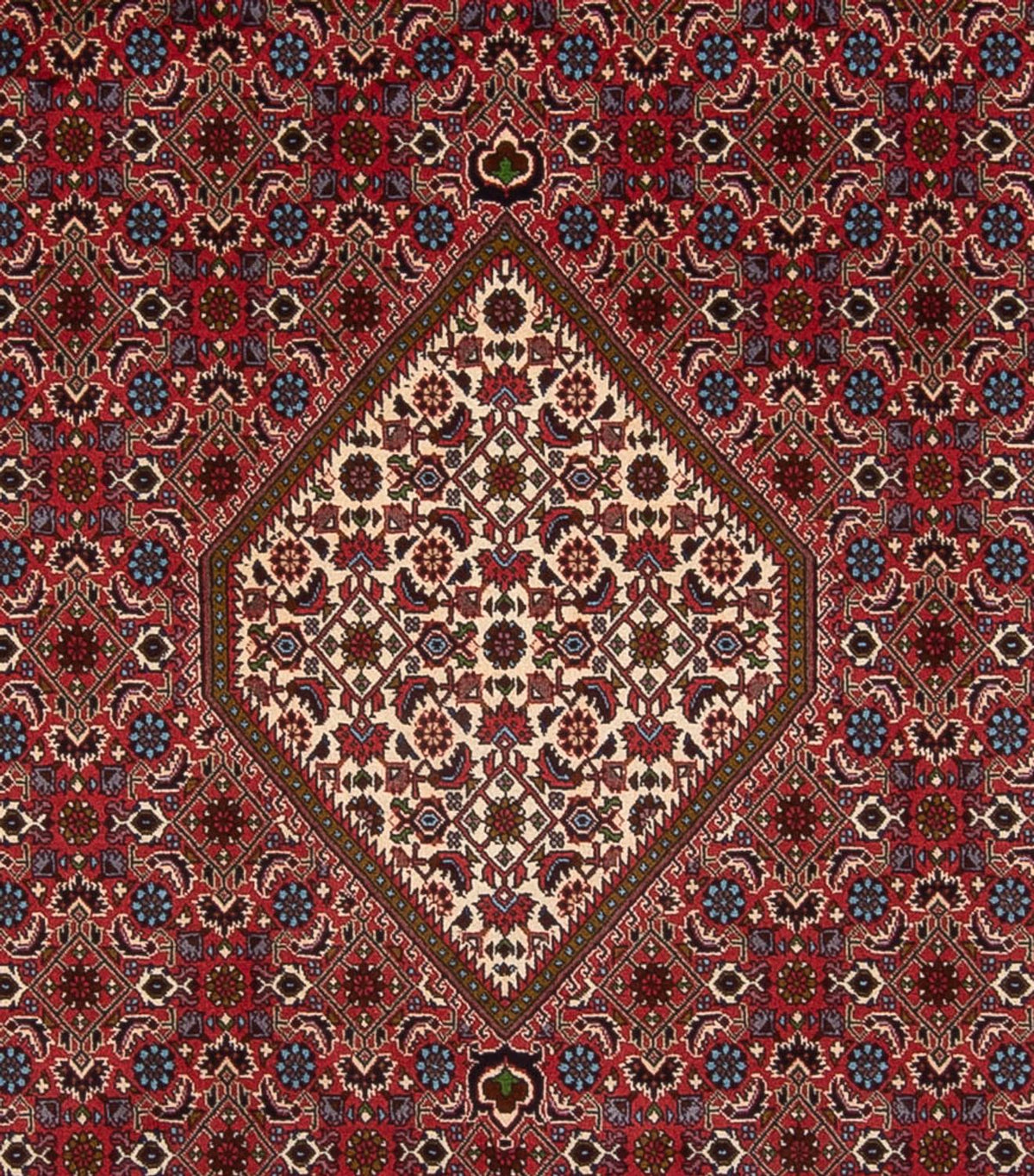 Tapis persan - Bidjar - 342 x 252 cm - rouge foncé