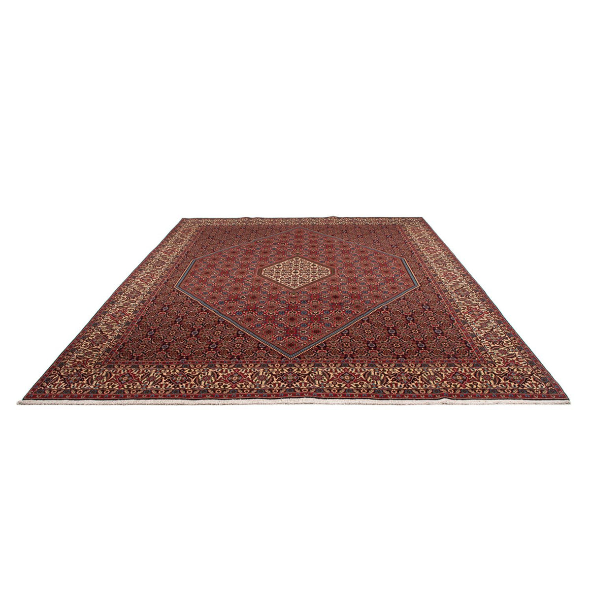 Tapis persan - Bidjar - 342 x 252 cm - rouge foncé