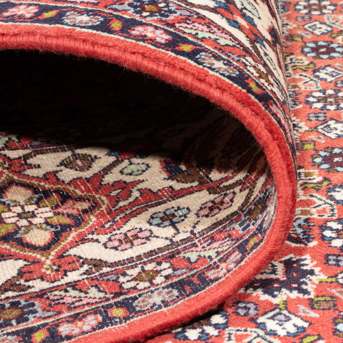 Tapis persan - Bidjar - 296 x 248 cm - rouge foncé