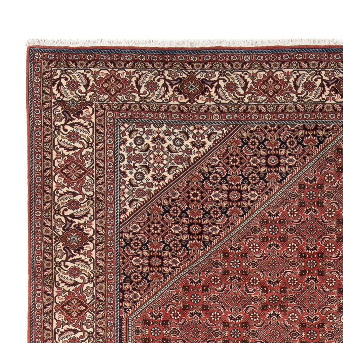 Tapis persan - Bidjar - 333 x 247 cm - rouge foncé