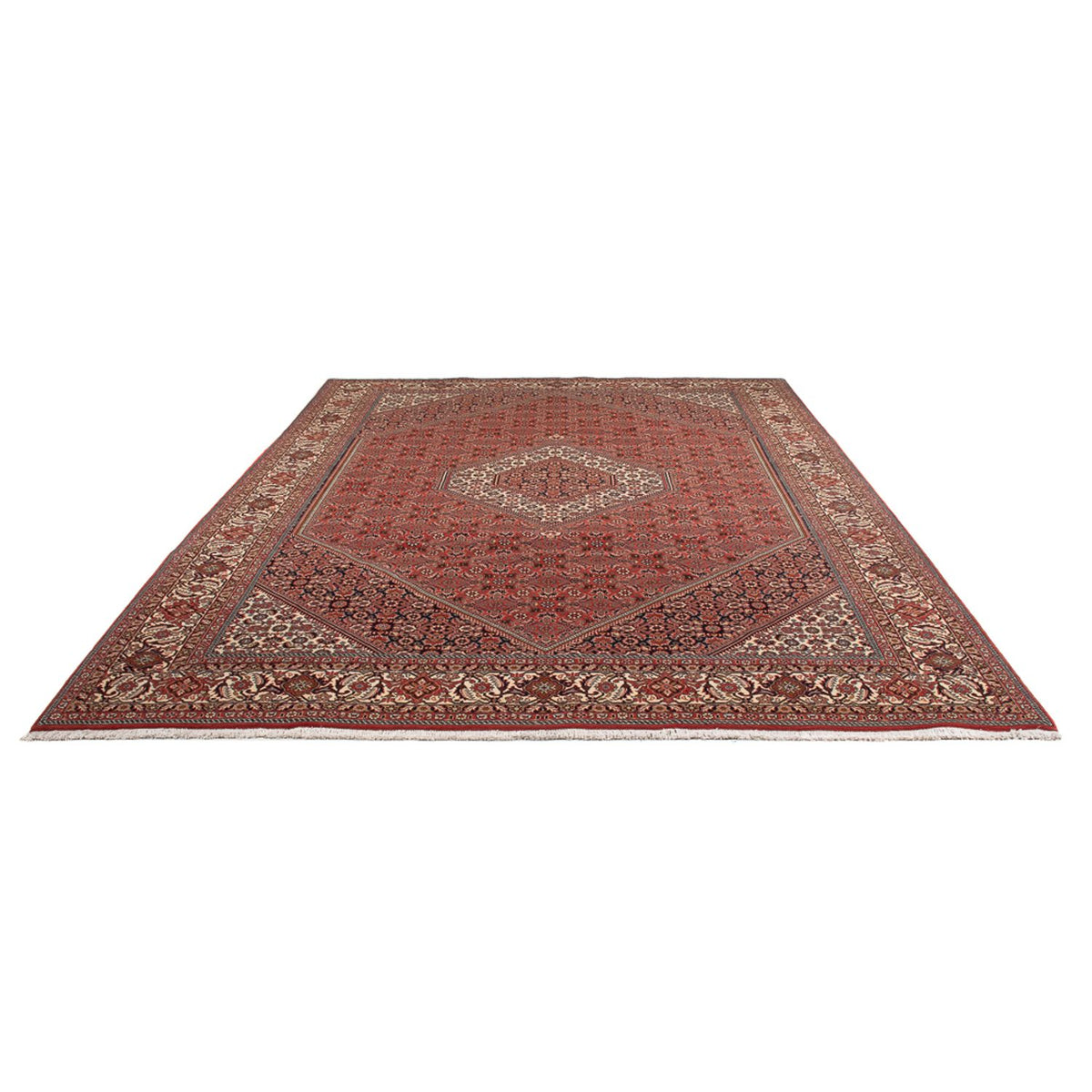 Tapis persan - Bidjar - 333 x 247 cm - rouge foncé