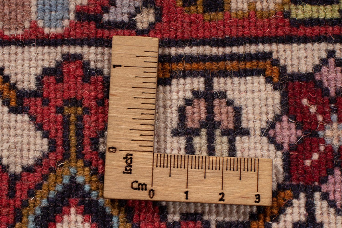 Tapis persan - Bidjar - 337 x 250 cm - rouge foncé