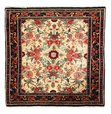 Tapis persan - Bidjar carré  - 70 x 70 cm - crème