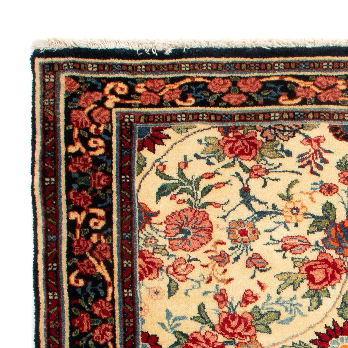 Tapis persan - Bidjar carré  - 70 x 70 cm - crème