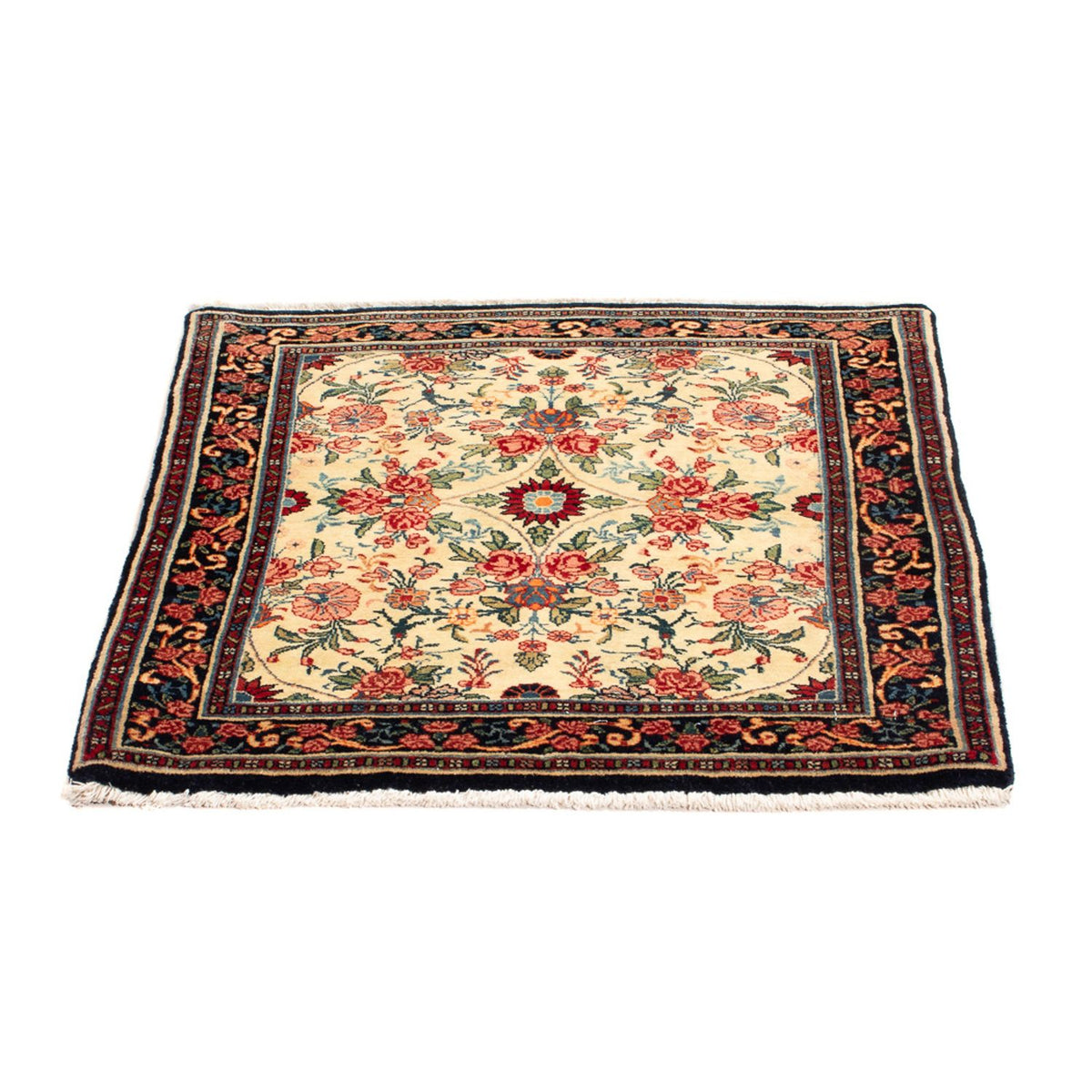 Tapis persan - Bidjar carré  - 70 x 70 cm - crème