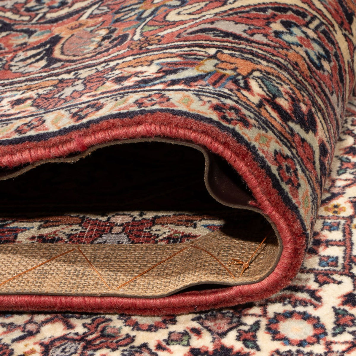 Tapis persan - Bidjar - 345 x 250 cm - rouge foncé