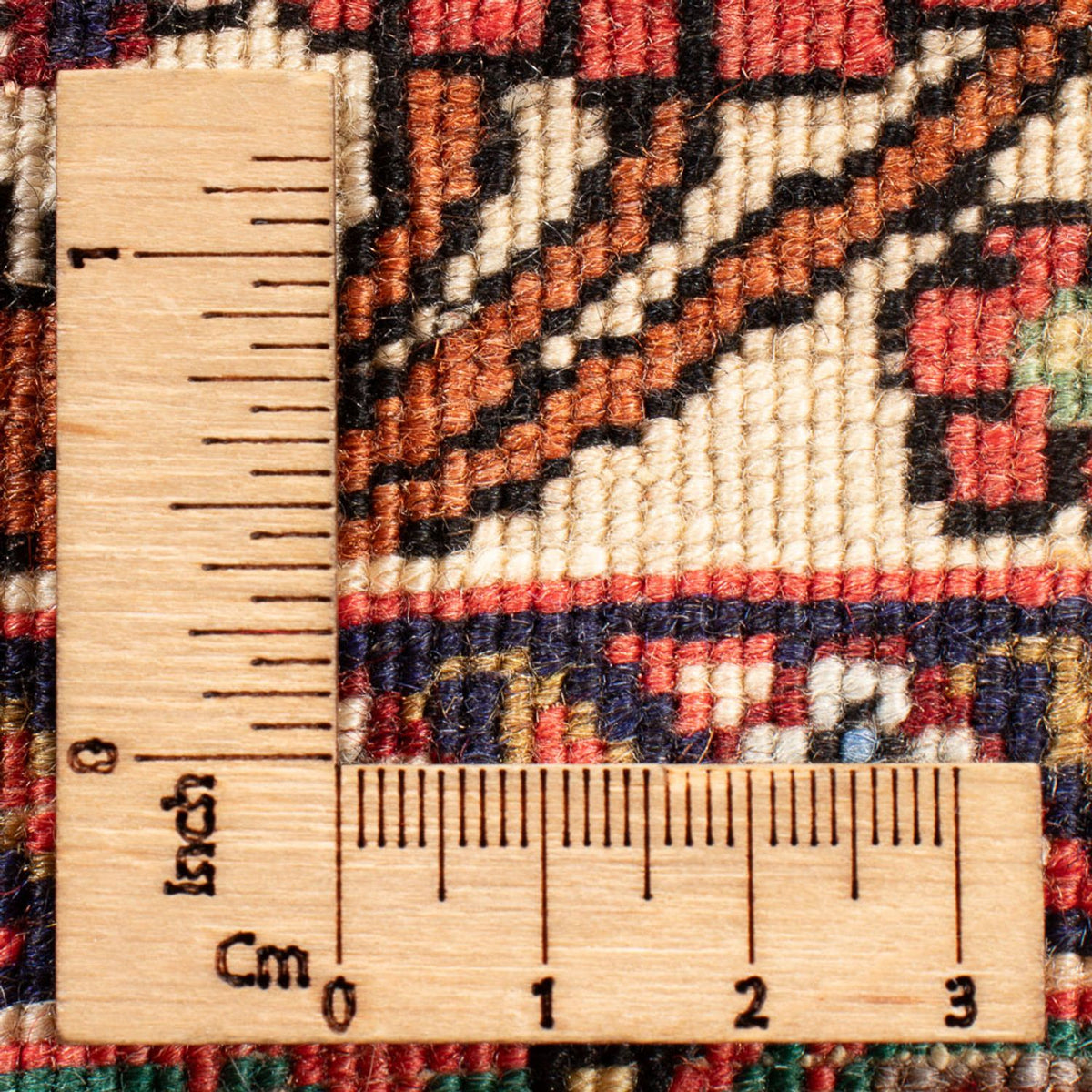 Tapis persan - Bidjar - 90 x 73 cm - crème