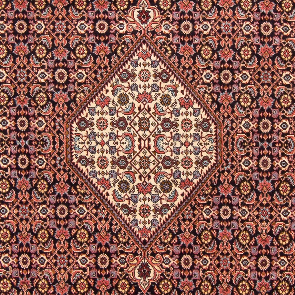 Tapis persan - Bidjar - 295 x 197 cm - bleu foncé