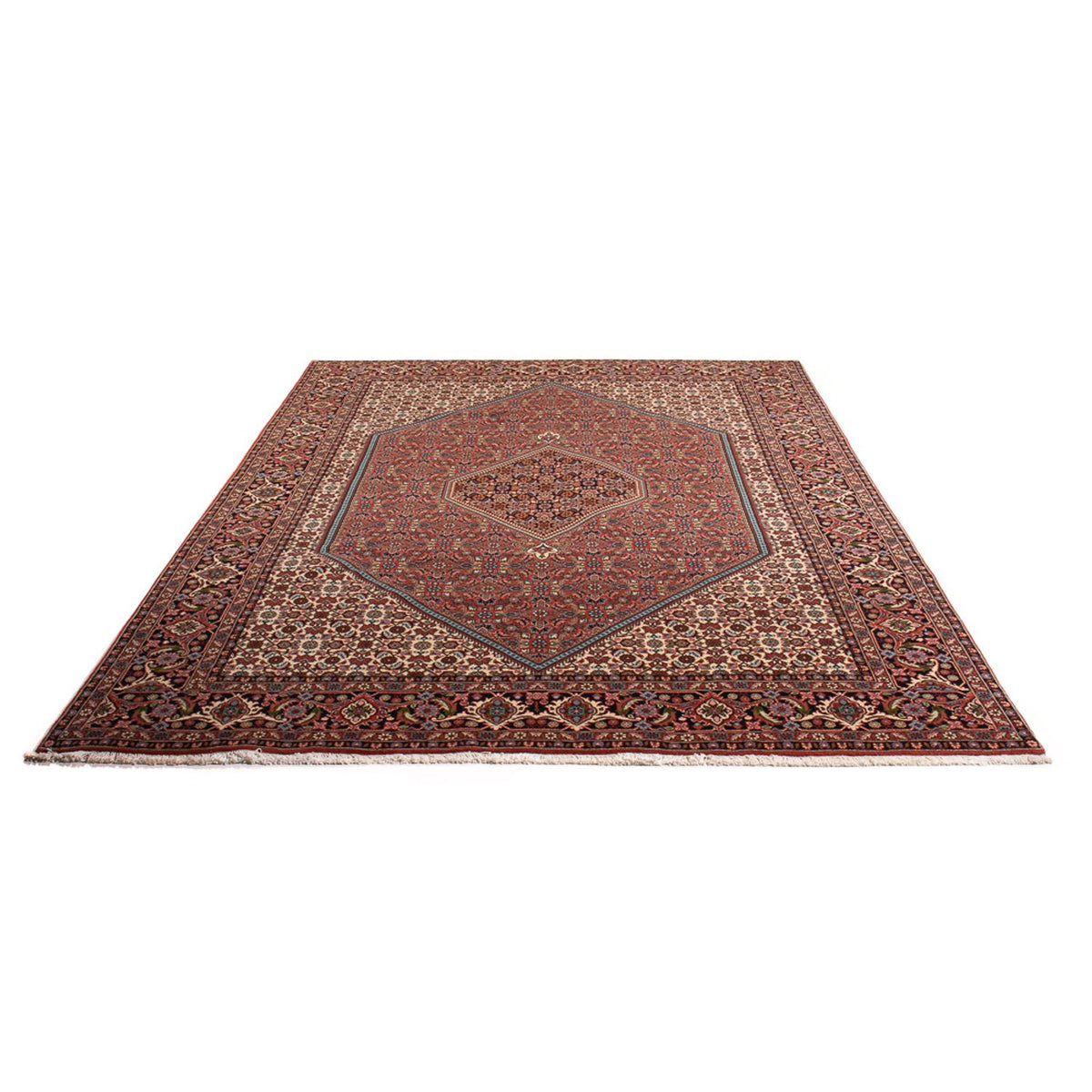Tapis persan - Bidjar - 296 x 197 cm - rouge