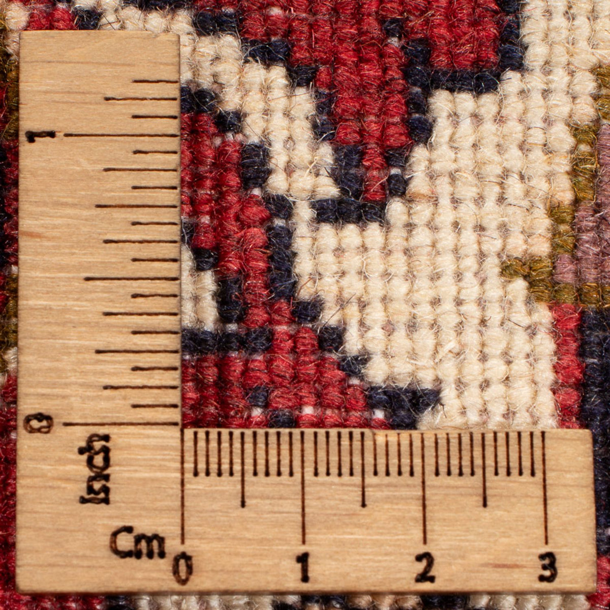 Tapis persan - Bidjar - 294 x 253 cm - rouge foncé