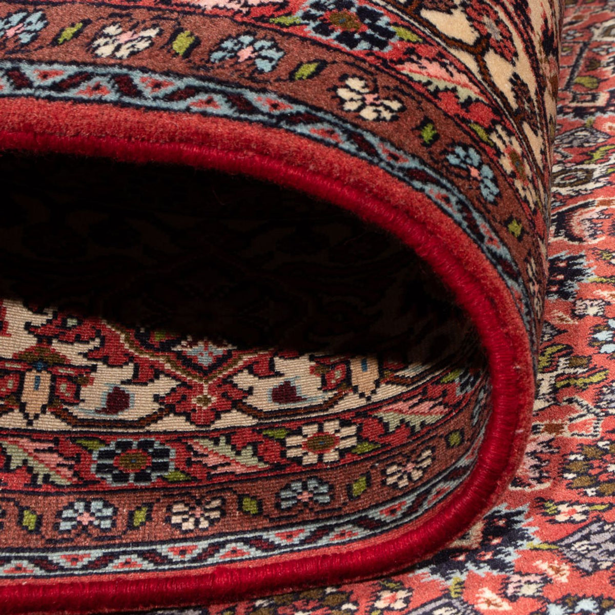 Tapis persan - Bidjar - 314 x 255 cm - rouge foncé