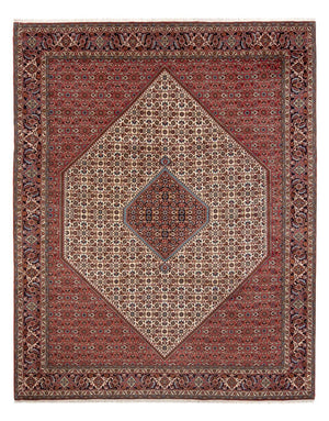 Tapis persan - Bidjar - 336 x 251 cm - rouge foncé