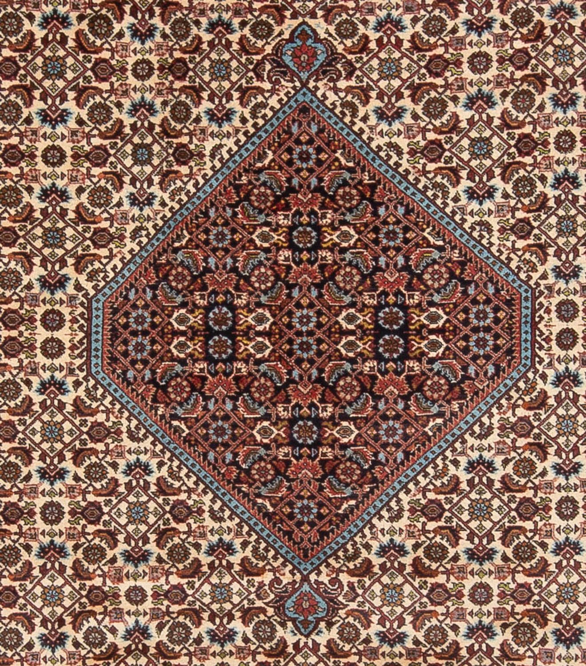 Tapis persan - Bidjar - 336 x 251 cm - rouge foncé