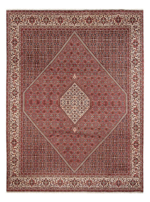 Tapis persan - Bidjar - 343 x 250 cm - rouge foncé