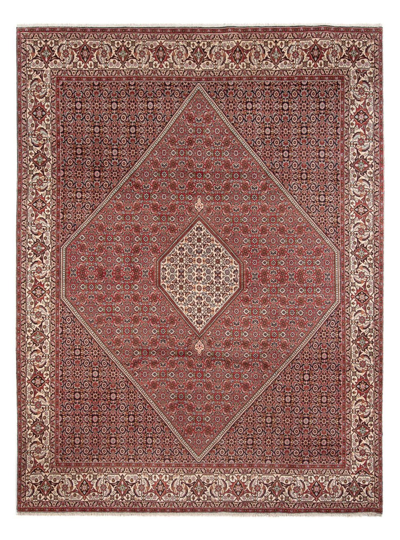 Tapis persan - Bidjar - 343 x 250 cm - rouge foncé