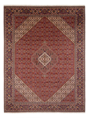 Tapis persan - Bidjar - 339 x 249 cm - rouge foncé