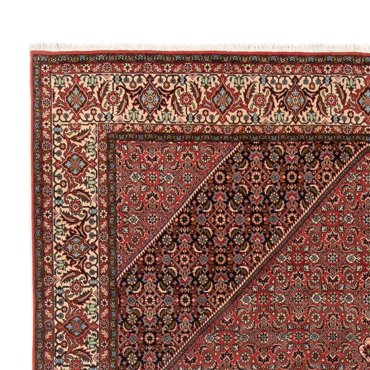 Tapis persan - Bidjar - 334 x 248 cm - rouge clair
