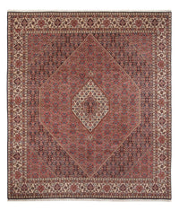 Tapis persan - Bidjar - 299 x 244 cm - rouge foncé