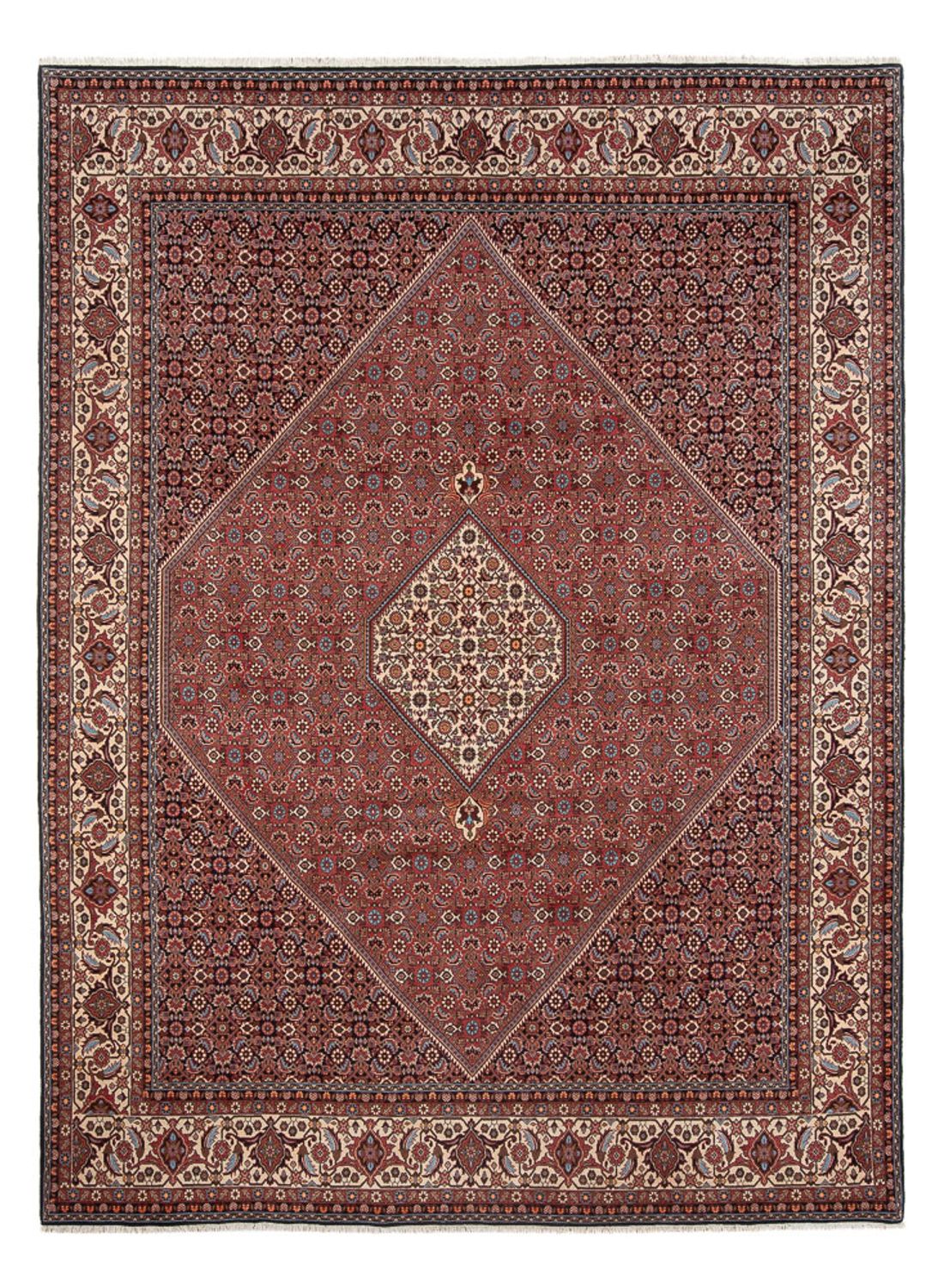 Tapis persan - Bidjar - 350 x 247 cm - rouge foncé