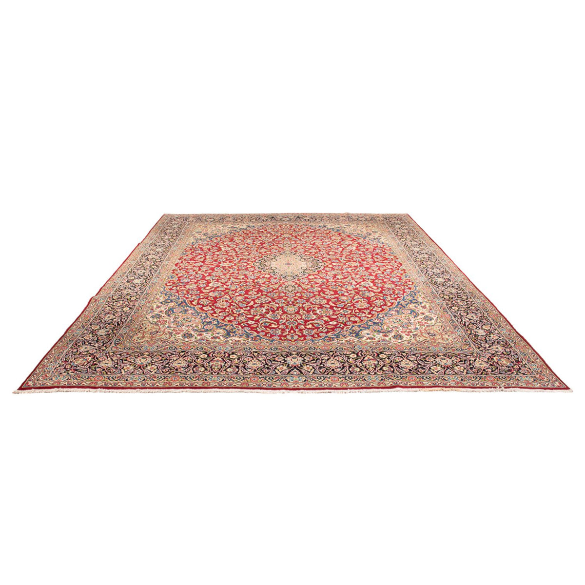 Tapis persan - Keshan - 359 x 280 cm - rouge
