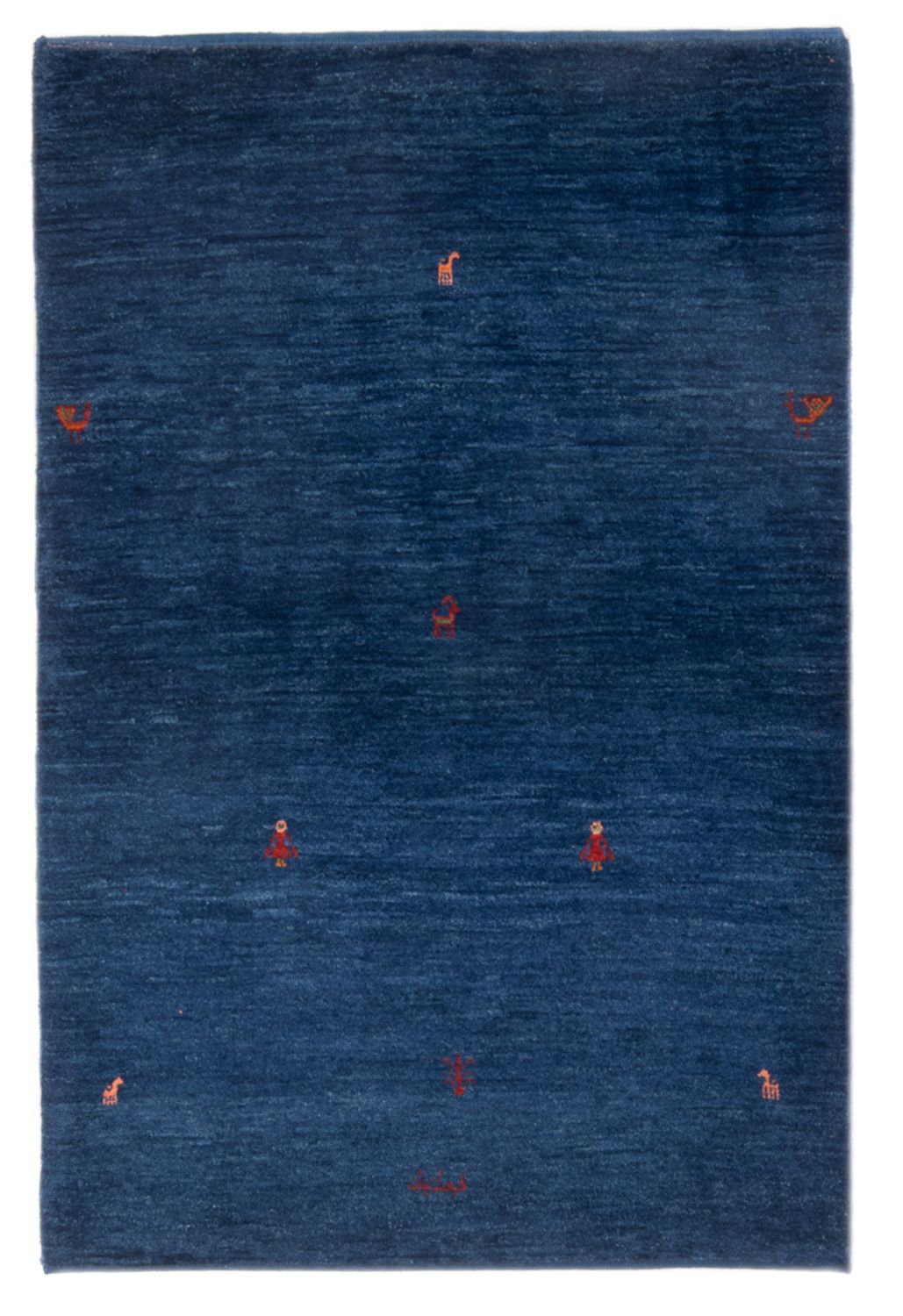 Tapis Gabbeh - Persan - 162 x 100 cm - bleu foncé