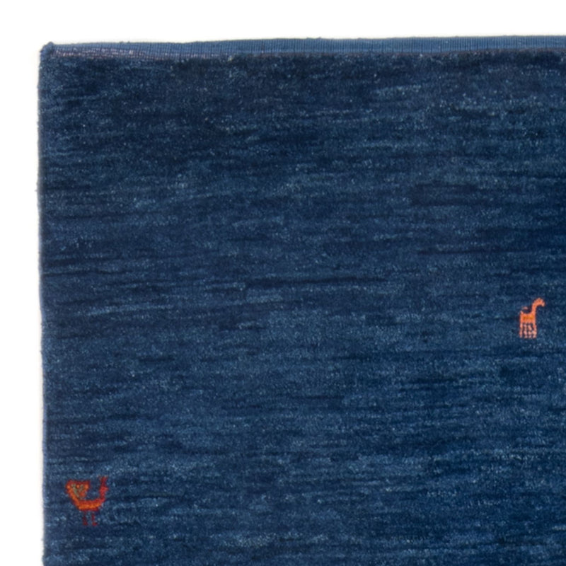 Tapis Gabbeh - Persan - 162 x 100 cm - bleu foncé