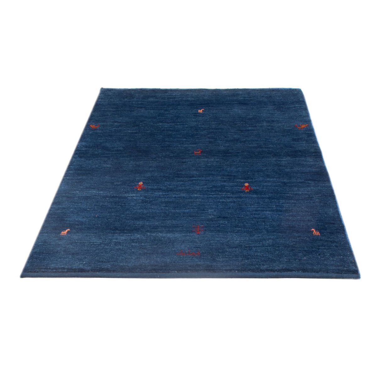 Tapis Gabbeh - Persan - 162 x 100 cm - bleu foncé