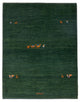 Tapis Gabbeh - Persan - 151 x 104 cm - vert foncé
