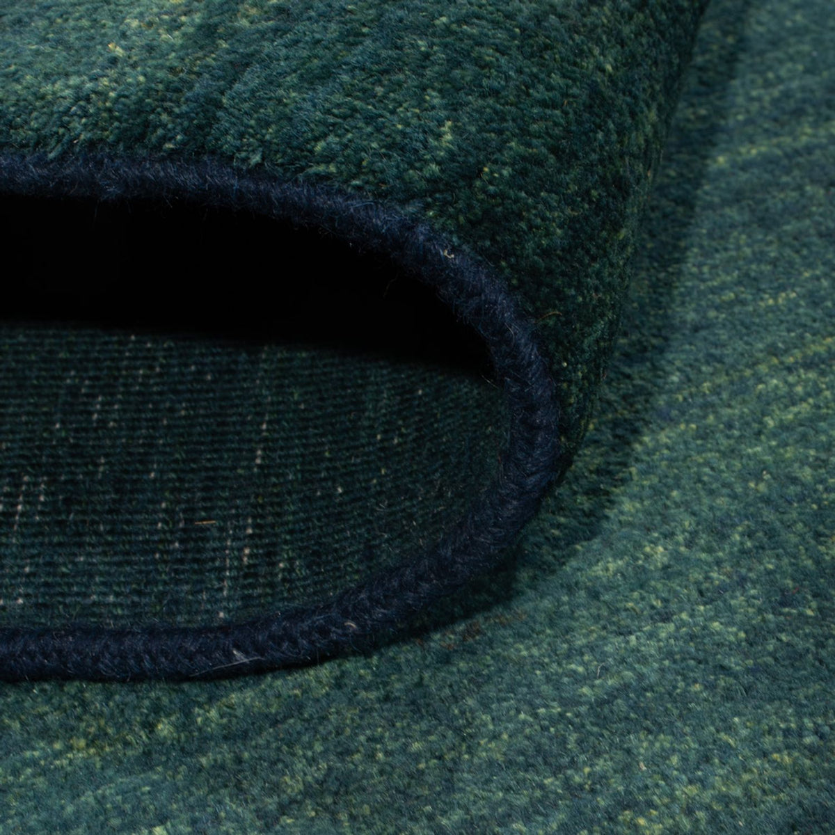 Tapis Gabbeh - Persan - 160 x 104 cm - bleu pétrole