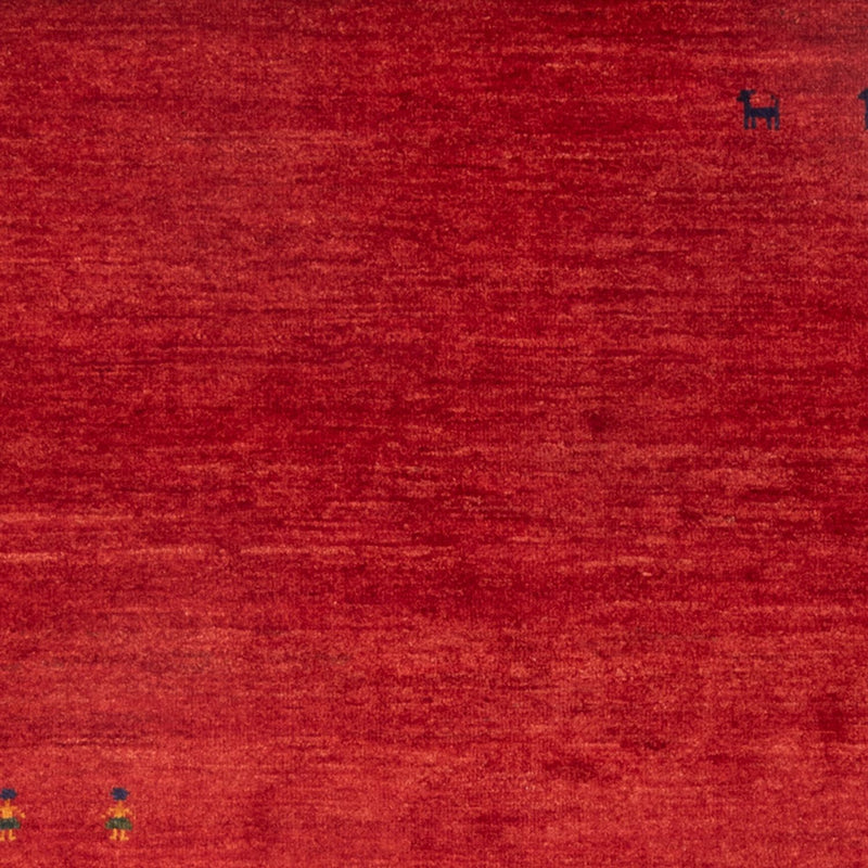 Tapis Gabbeh - Persan - 152 x 112 cm - rouge