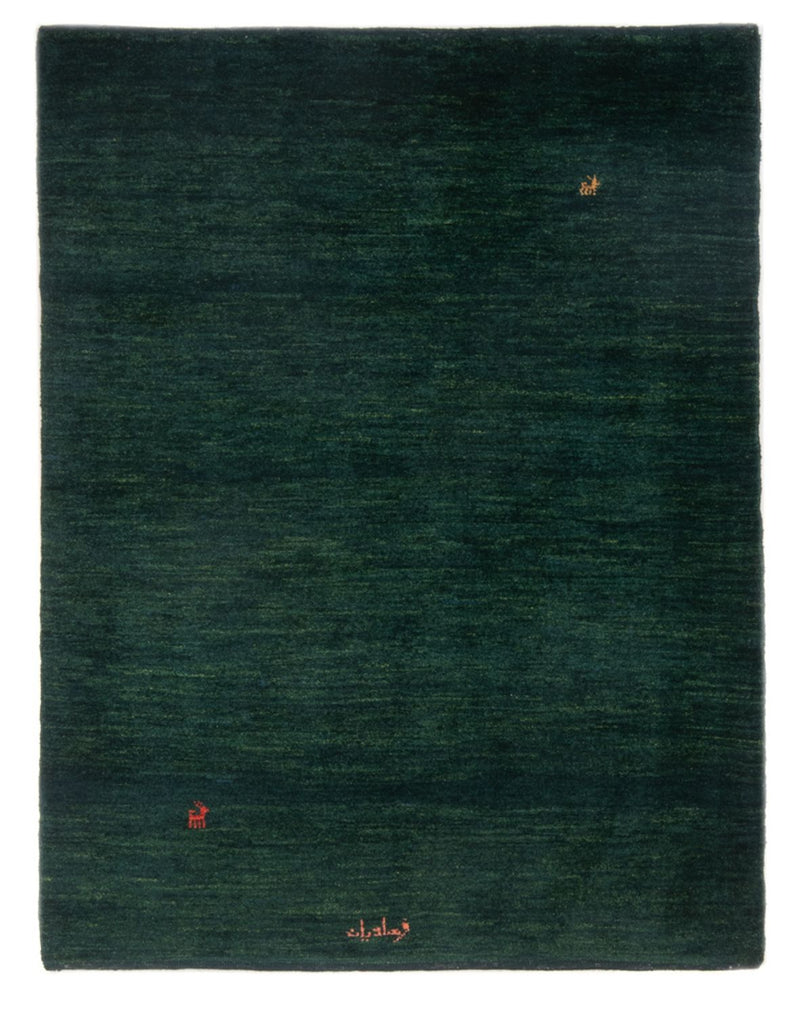 Tapis Gabbeh - Persan - 157 x 109 cm - vert foncé