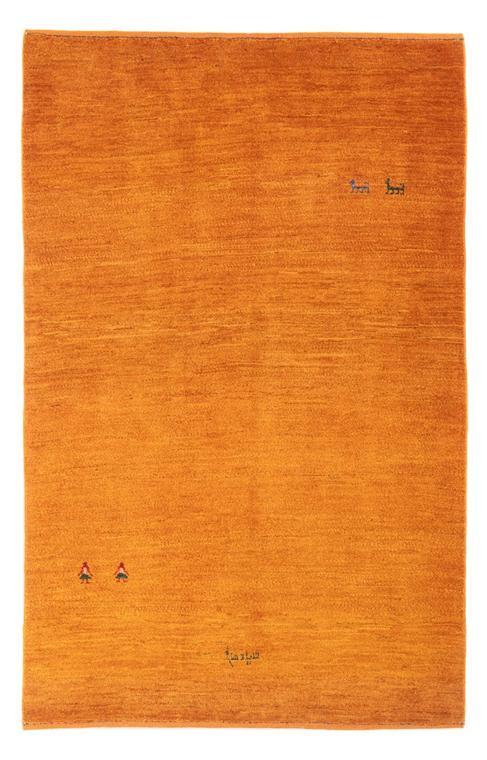 Tapis Gabbeh - Persan - 167 x 113 cm - orange