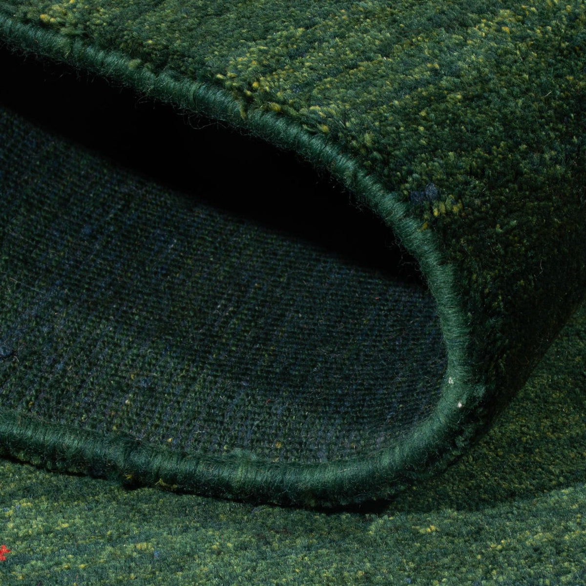 Tapis Gabbeh - Persan - 183 x 115 cm - vert foncé