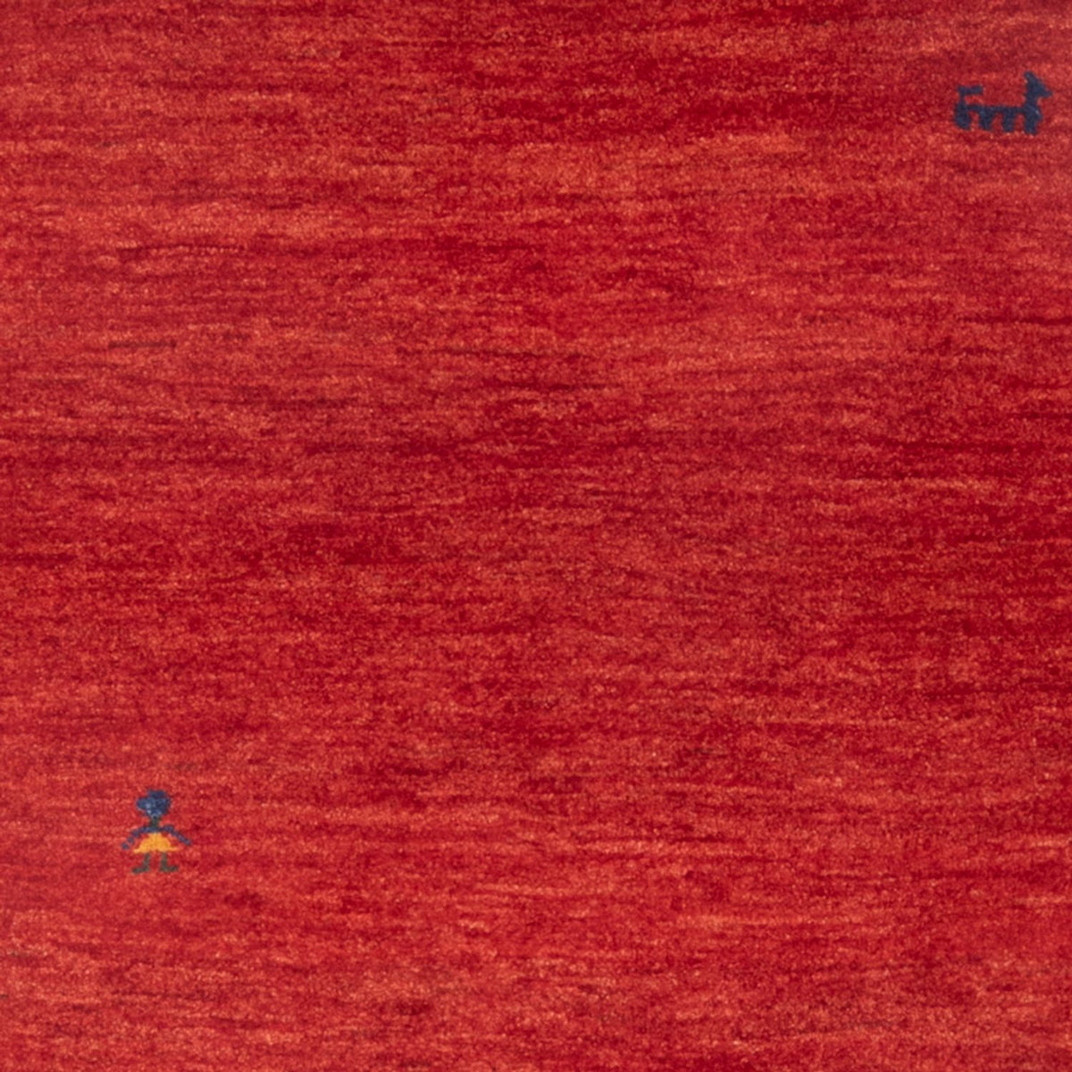 Tapis Gabbeh - Persan - 145 x 100 cm - rouge