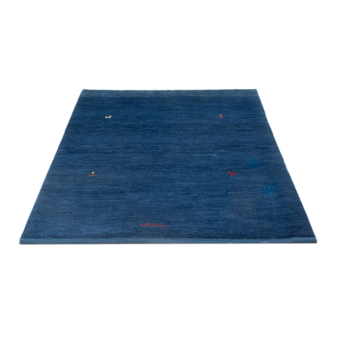 Tapis Gabbeh - Persan - 160 x 107 cm - bleu foncé