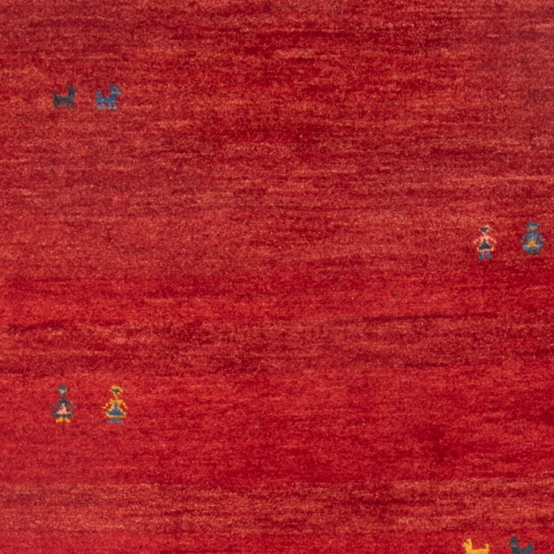 Tapis Gabbeh - Persan - 142 x 108 cm - rouge
