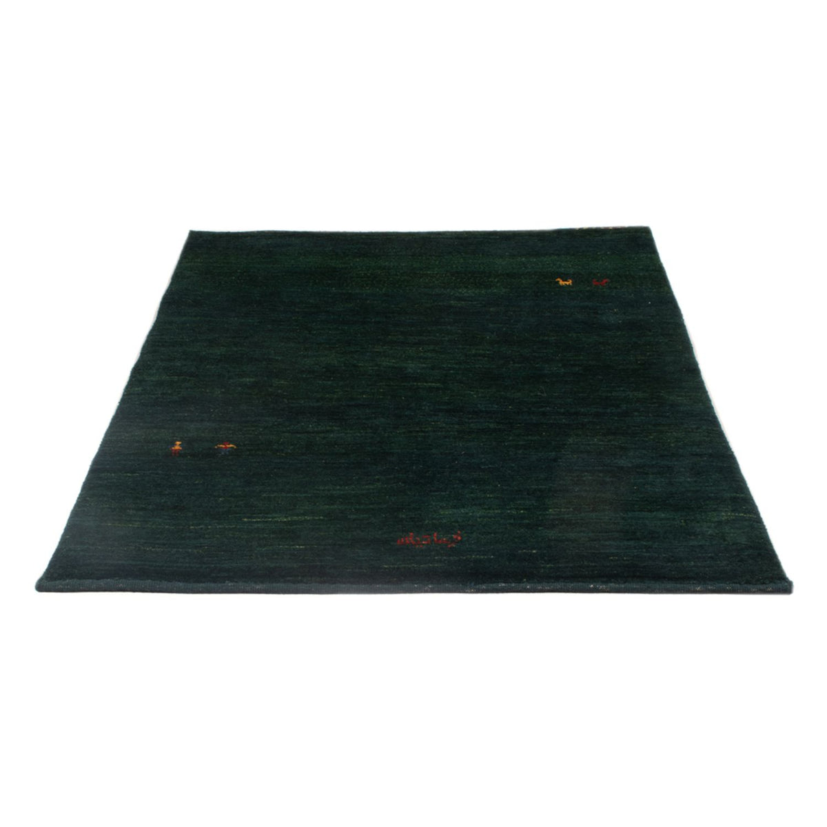 Tapis Gabbeh - Persan - 148 x 104 cm - vert foncé