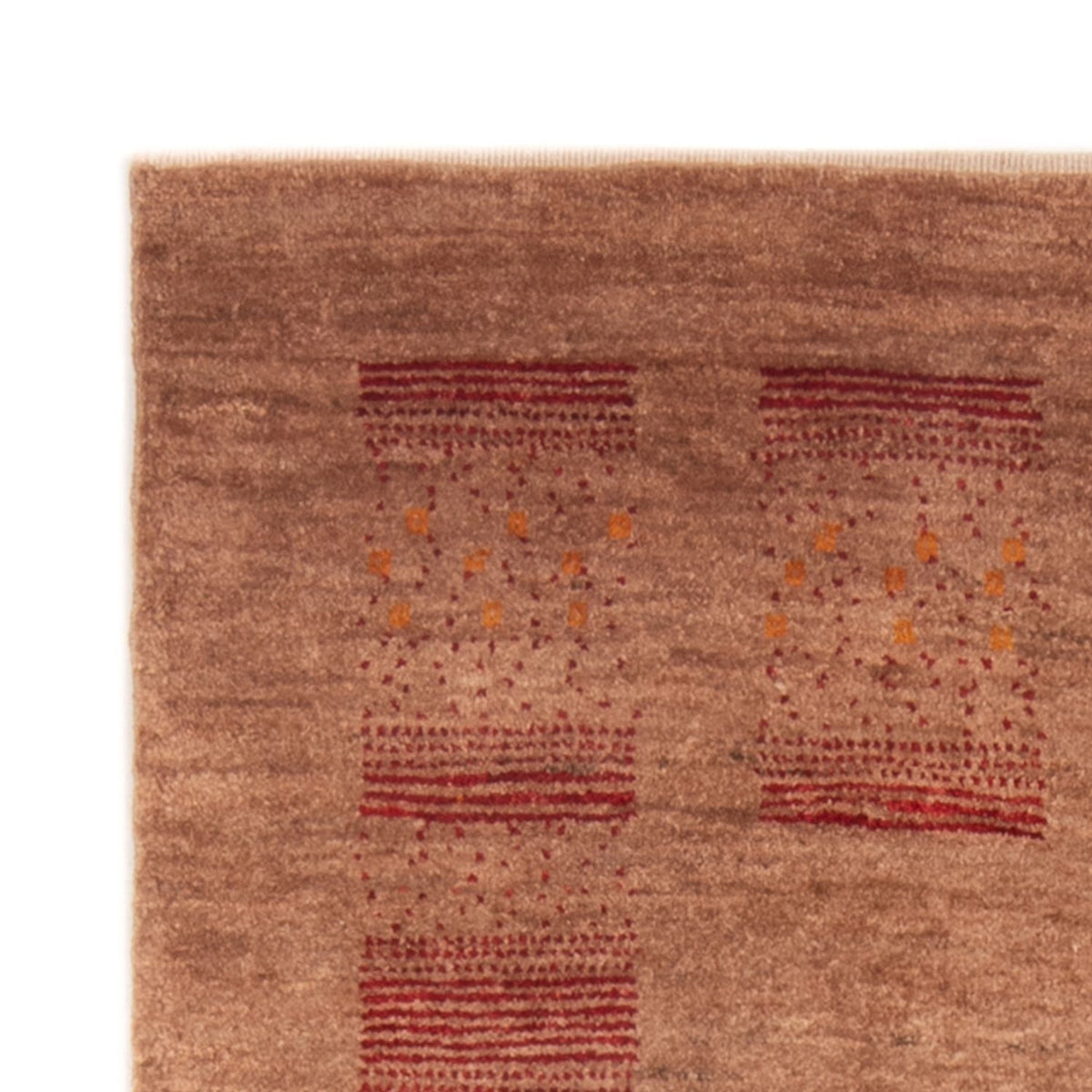Tapis Gabbeh - Persan - 161 x 104 cm - marron clair