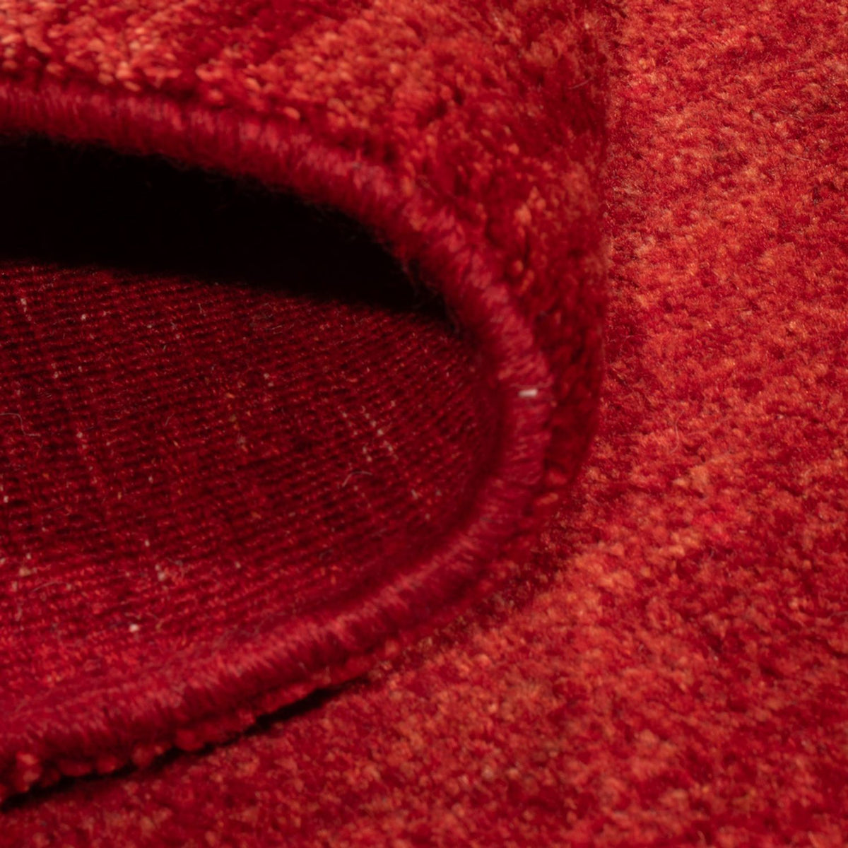 Tapis Gabbeh - Persan - 130 x 100 cm - rouge