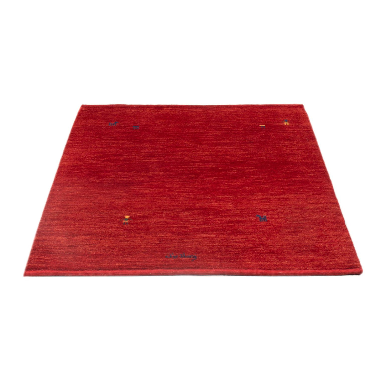 Tapis Gabbeh - Persan - 130 x 100 cm - rouge