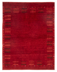 Tapis Gabbeh - Persan - 144 x 104 cm - rouge foncé